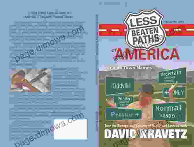 Book Cover Of 'Less Beaten Paths Of America: Unique Town Names' Less Beaten Paths Of America: Unique Town Names